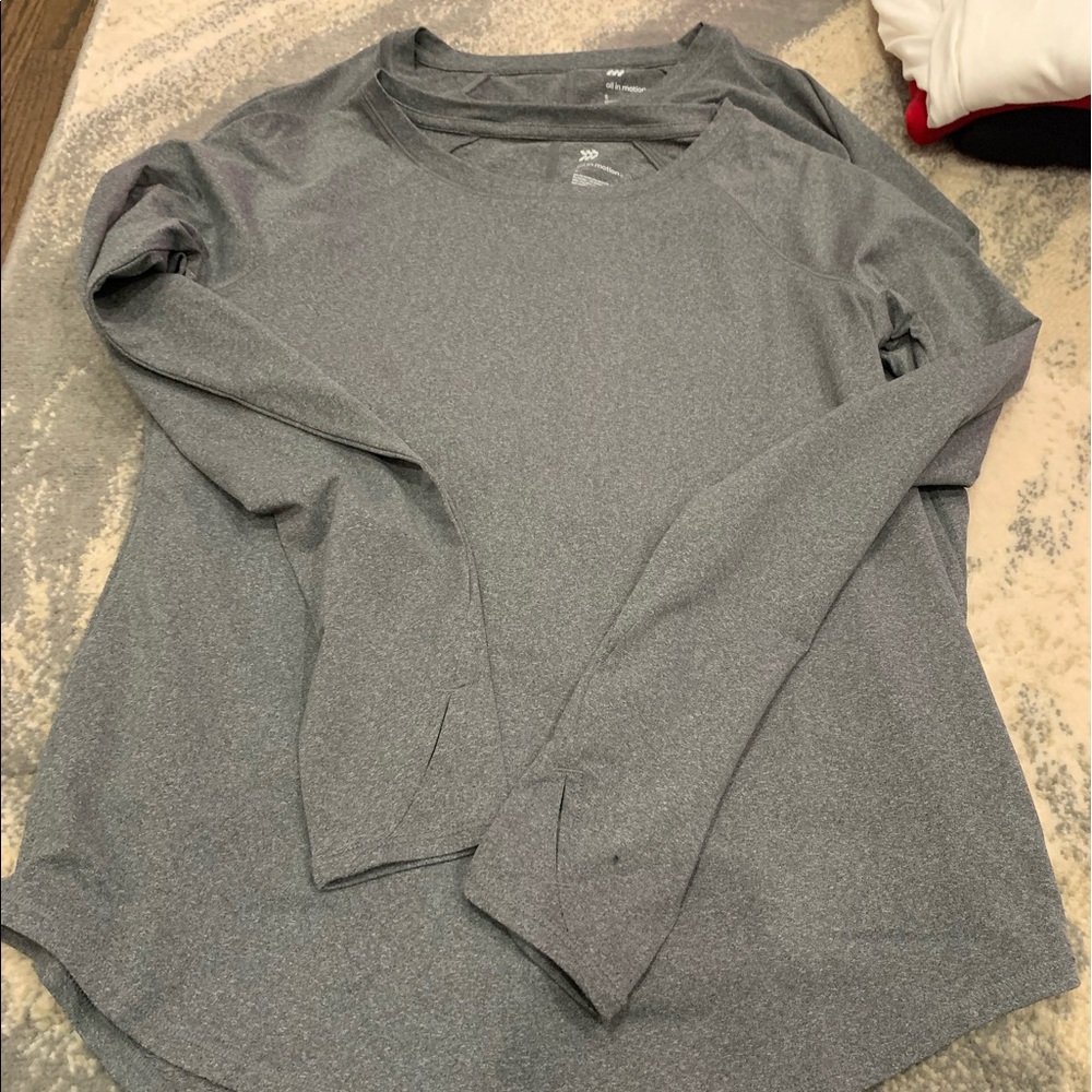 Athletic polyester tops